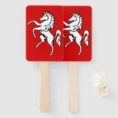 Set of hand fans with flag of Kent, England Fächer (Vorne und Hinten)