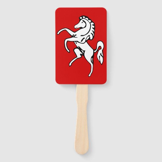 Set of hand fans with flag of Kent, England Fächer (Vorderseite)