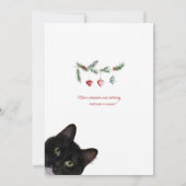 Set of Holiday Note Cards 5x7 Tuxedo Cat Mitteilungskarte (Rückseite)