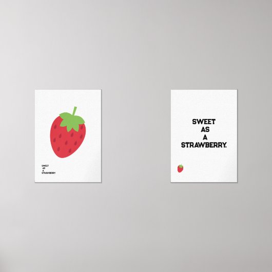 Set of Two Strawberry Gallery Wall Prints (Vorderseite)