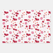 Set, Papierfrüchte, Obstpapier Geschenkpapier Set (Vorderseite 3)