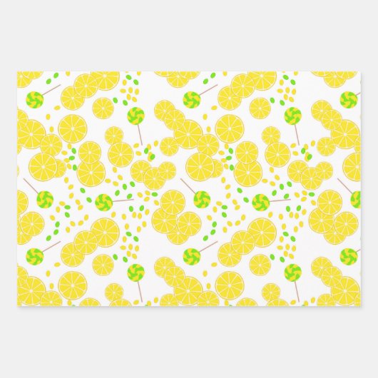 Set, Papierfrüchte, Obstpapier Geschenkpapier Set (Vorderseite 2)