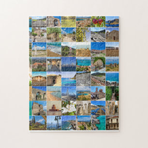 Set Peloponnes Foto, Griechenland, Europa Puzzle
