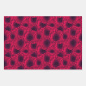 Set, Pfeffer, Blumenmuster, Blume, rosa, rot Geschenkpapier Set (Vorderseite 3)