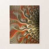 Set Phaser Orange Abstrakte Flammen Puzzle (Vertikal)