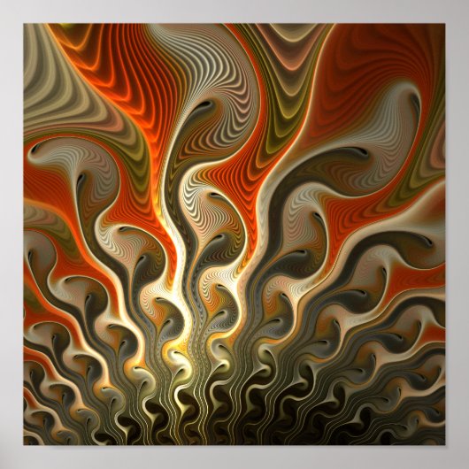 Set Phasers Abstrakt Flammen Poster (Vorne)