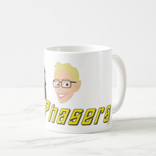 Set Phasers Podcast Tasse (VorderseiteRechts)