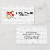 Set | Piano-Logo | Pianist-Visitenkarte Visitenkarte (Vorne/Hinten)