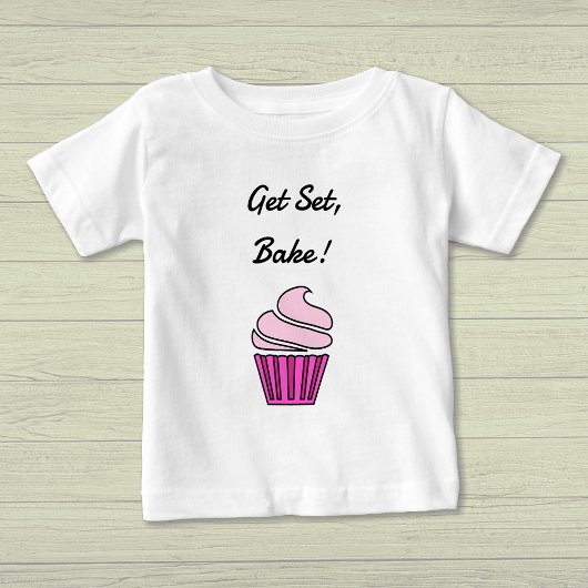 Set pinkfarbener Kuchen Baby T-shirt