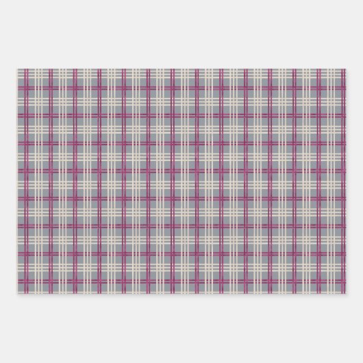 Set "Plum Squares" Geschenkpapier Set (Vorderseite 2)