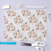 Set Qty 2 Rustikale Blush-Rose Seidenpapier (Handwerk)