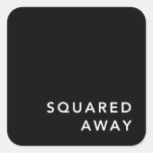 Set Quadratischer Aufkleber (Vorderseite)