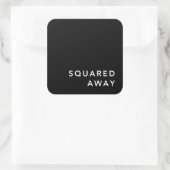 Set Quadratischer Aufkleber (Tasche)