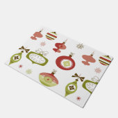 Set Retro Weihnachtsverzierungen Fußmatte (Schrägansicht)