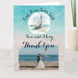Set Sail Danke Karte
