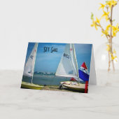 SET-SAIL / FANG DES WINDES AM BIRTHTAG KARTE (Gelbe Blume)