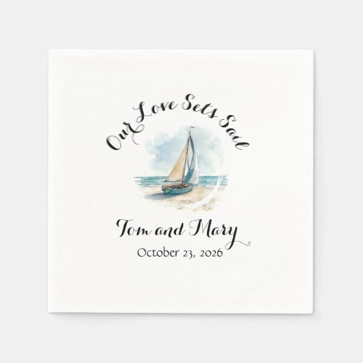 Set Sail Gift Napkin Serviette (Vorderseite)