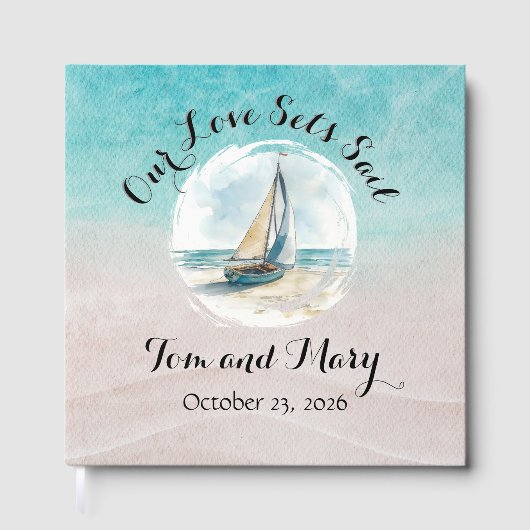 Set Sail Guest Book Gästebuch (Vorderseite)