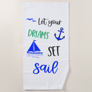Set Sail lass Strandtuch