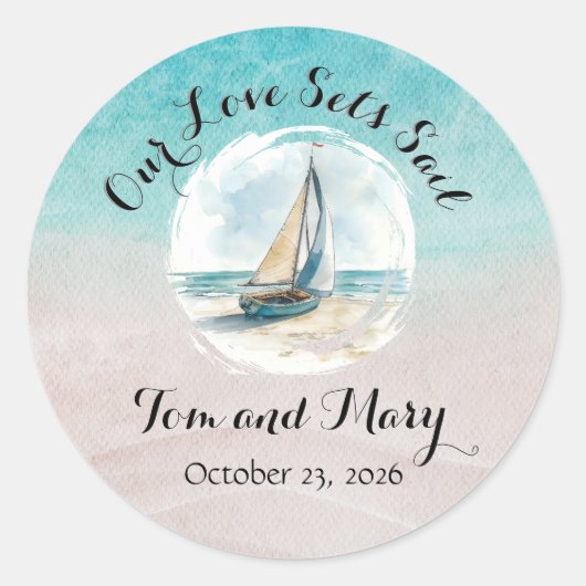 Set Sail Sticker (Vorderseite)