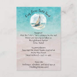 Set Sail Wedding Card Begleitkarte