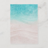 Set Sail Wedding Card Begleitkarte (Rückseite)