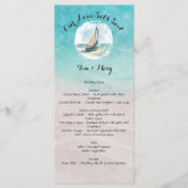 Set Sail Wedding Menu Menükarte (Vorderseite)