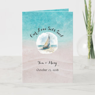 Set Sail Wedding Programm