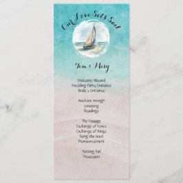 Set Sail Wedding Programm
