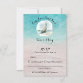 Set Sail Wedding RSVP Karte (Vorderseite)