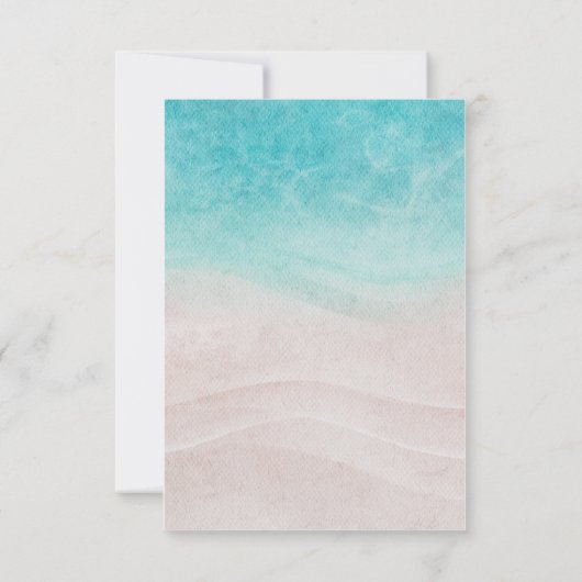 Set Sail Wedding RSVP Karte (Rückseite)