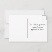 Set Sail Wedding RSVP Karte (Rückseite)