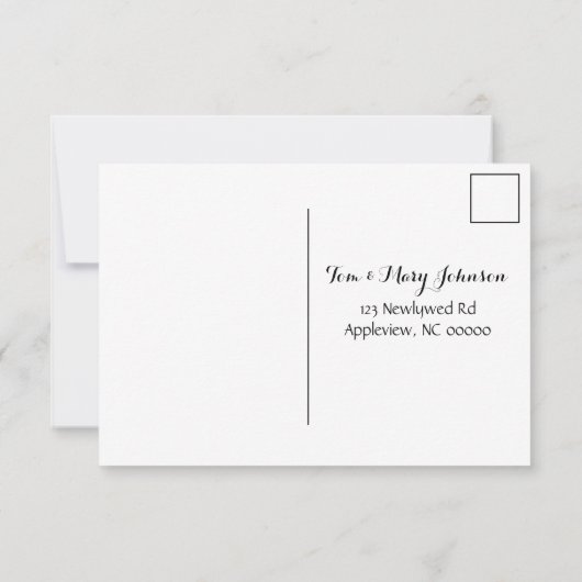 Set Sail Wedding RSVP Karte (Rückseite)