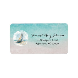 Set Sail Wedding Save the Date Adressaufkleber