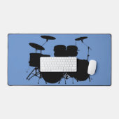 Set-Schlagzeug-Design-Schreibtischmatte Schreibtischunterlage (Tastatur & Maus)