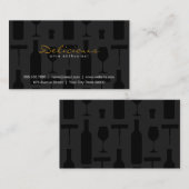 Set | Schwarz Visitenkarte (Vorne/Hinten)