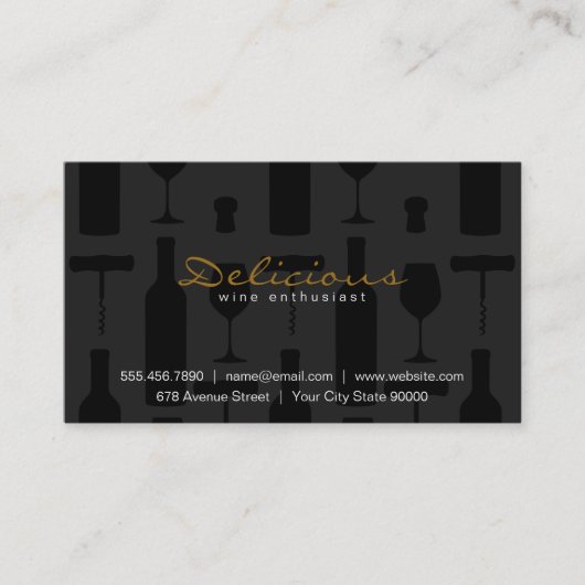 Set | Schwarz Visitenkarte (Vorderseite)