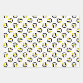 Set-Schwarzgoldkuchenmuster Geschenkpapier Set (Vorderseite 3)