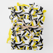 Set-Schwarzgoldkuchenmuster Geschenkpapier Set (Beispiel)