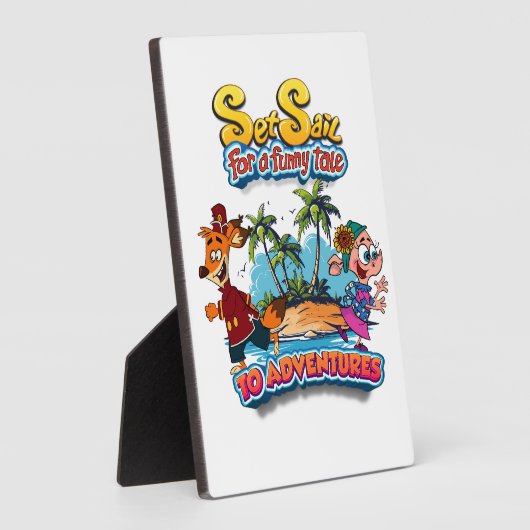 Set Segel für ein Abenteuer auf der Insel Fotoplatte (Seite)