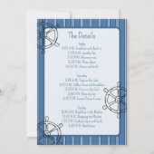 Set Segel für ein Bachelorette Wochenende Einladun Einladung (Rückseite)