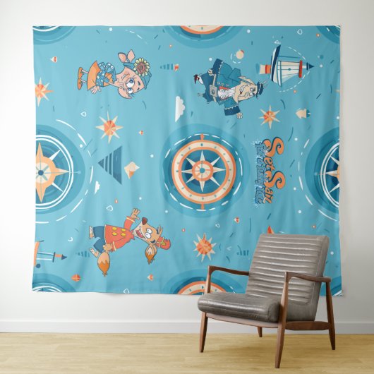 Set Segel für ein Funny Tale Wrapper Wandteppich (Beispiel (Horizontal))