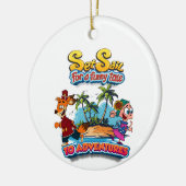 Set Segel für eine Insel der Sterne Keramik Ornament (Links)