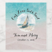 Set Segelaufkleber für Weinflasche Weinetikett (Einzelnes Label)