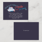 Set Segelfahrt dank Crew Mitteilungskarte (Vorne/Hinten)