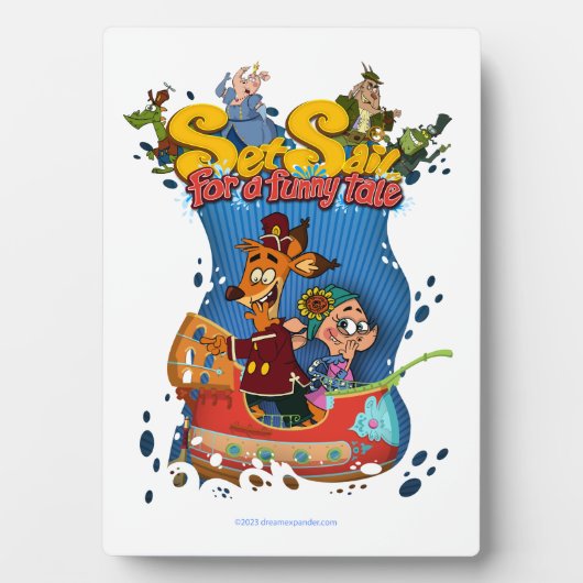 Set Segeln für ein Funny Tale Plaques & Signs Fotoplatte (Vorderseite)