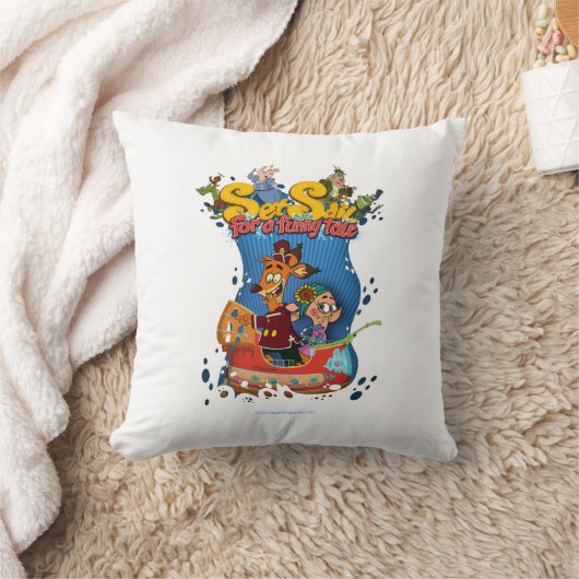 Set Segeln für ein lustiges Märchen Kissen (Decke)