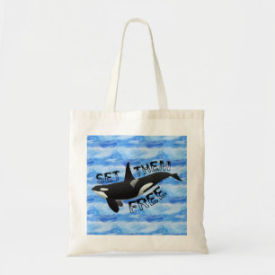 "Set sie frei" Orca Tragetasche