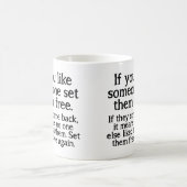 Set sie Freie lustige Mug Kaffeetasse (Mittel)