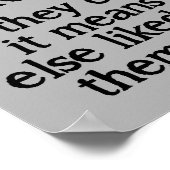 Set sie Freie lustige Plakatunterschrift Poster (Ecke)